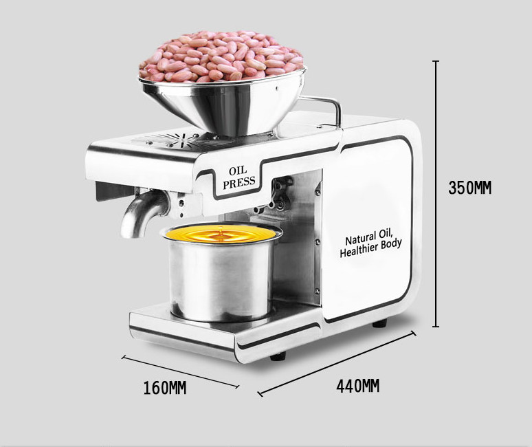Parts illustration of oil milling press machine
