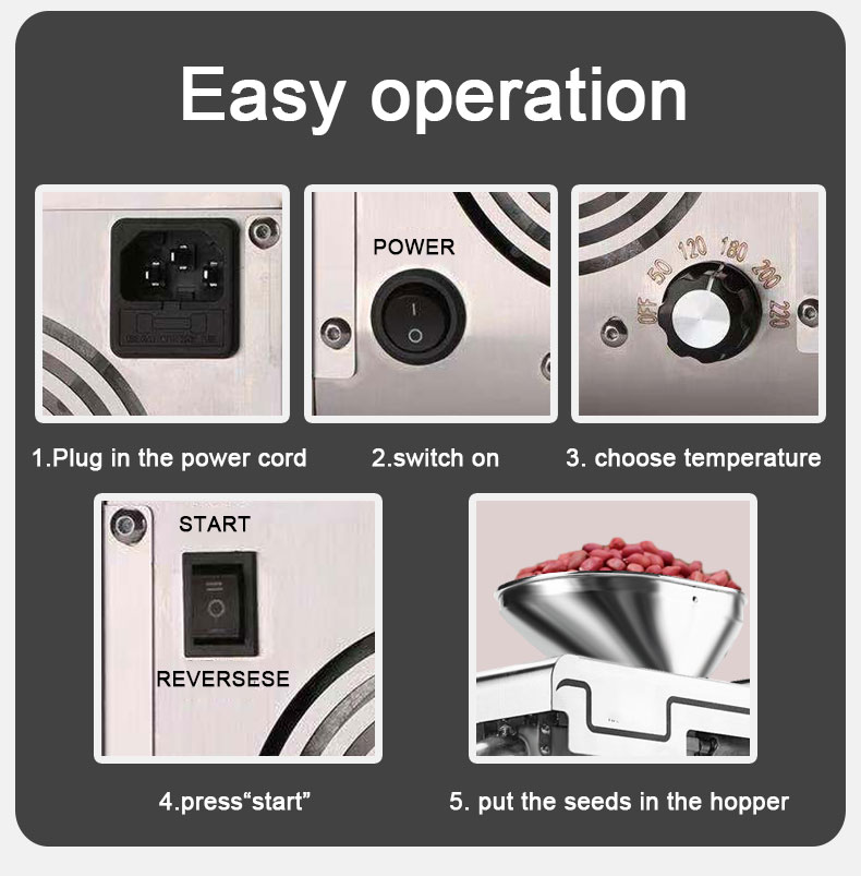 Packing list of Home Oil Expeller press Machine